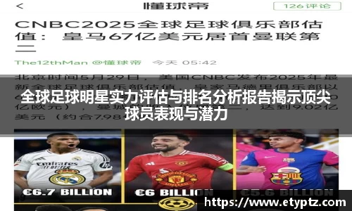 全球足球明星实力评估与排名分析报告揭示顶尖球员表现与潜力